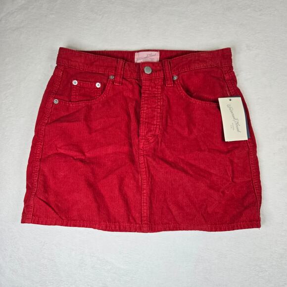 Universal Thread Mini Skirt Corduroy Womens size 2 0641 - Picture 2 of 10